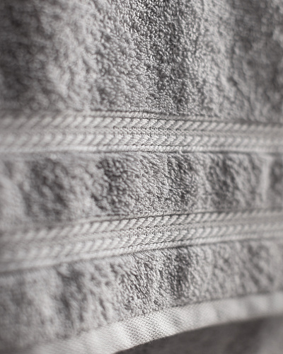 Банное полотенце Ryella Armure Hotel Collection 80x150 см. - серое