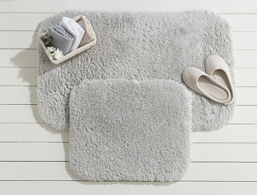 Набор ковриков для ванной Sheep из 2 шт., 60x100 - 50x60 см. - серый