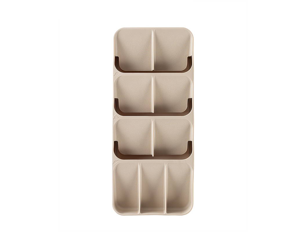 Органайзер для кухонного ящика Grand 16,5x38,5x5,2 см. - светло-бежевый