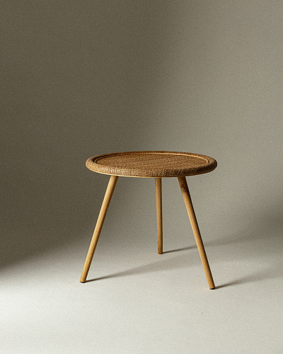 Журнальный столик Estella 55x55x51 см, ротанг