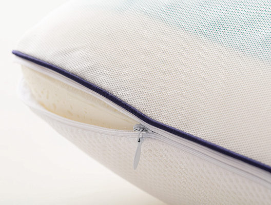 Подушка Fuchsia Visco гипоаллергенная с охлаждающим гелем 60х40 см, - вискоэластик