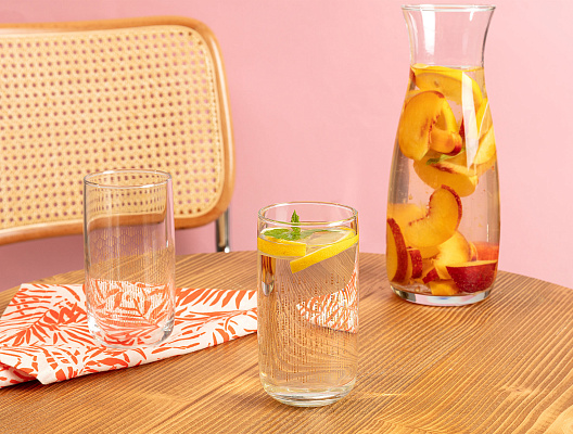 Набор стеклянных стаканов Musette-Golden из 4 шт., 365мл