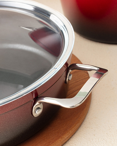 Набор посуды Titanium Professional из 7 шт. - красный