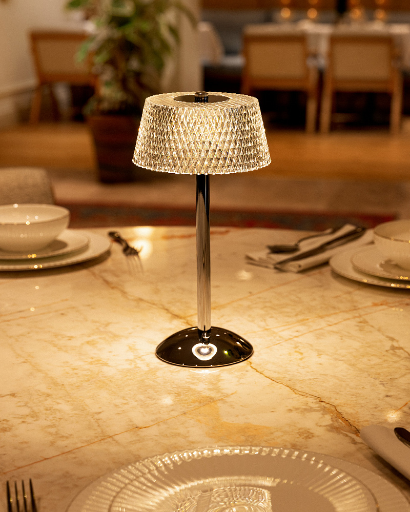 Настольная лампа Trayer Touch 14,5x14,5x29 см, алюминий