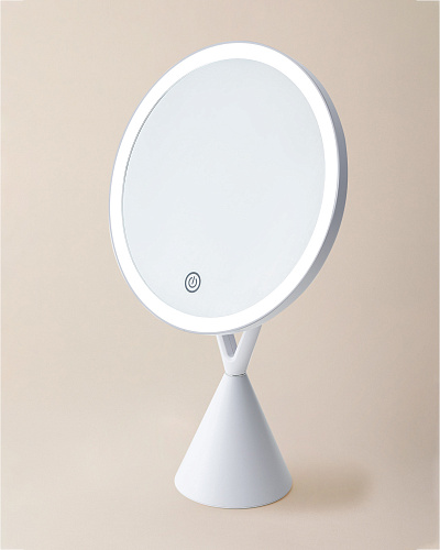 Зеркало Cabeza на ножке с подсветкой 21x9x34 см, - пластик, стекло