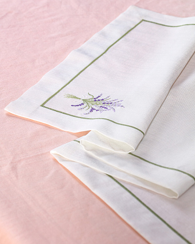 Дорожка на стол La Lavande 45x145 см. - белая