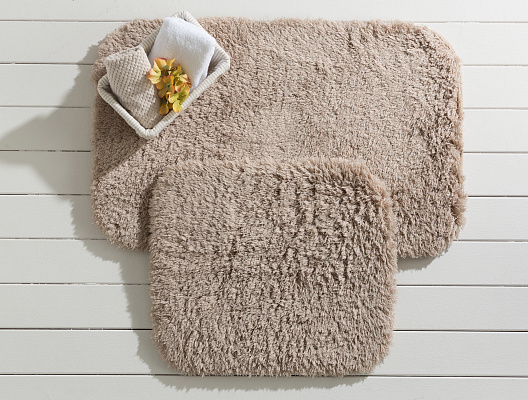 Набор ковриков для ванной Sheep из 2 шт., 50x80+45x50 см. - бежевый