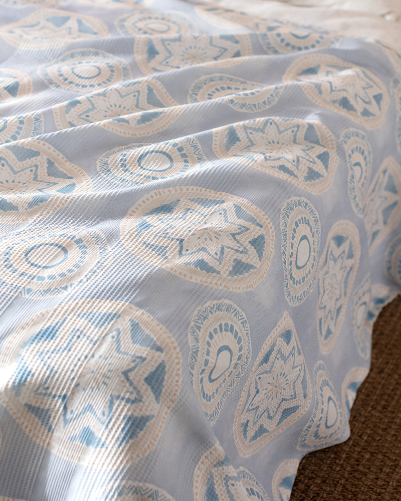 Комплект постельного белья двуспальный Orva с покрывалом 240x260 см - хлопок