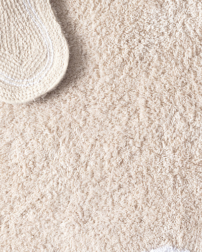 Коврик для ванной Yvoire 50x80 см. - бежевый / белый