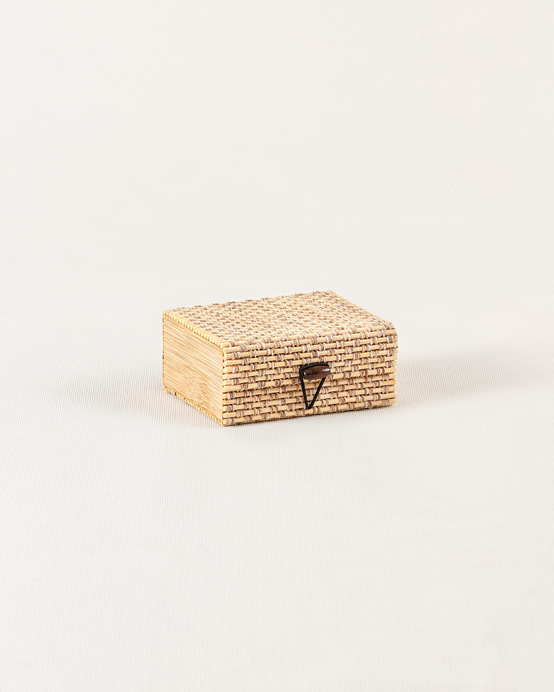 Шкатулка бамбуковая Julien 10x8x4.5 см. - кремовая
