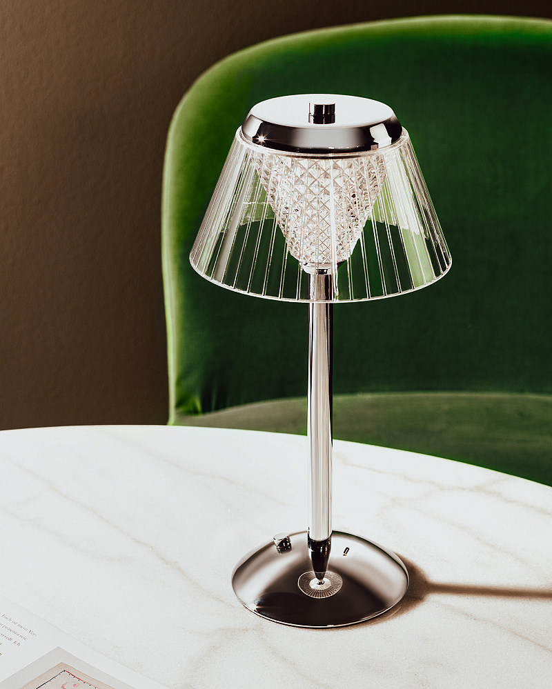 Настольная лампа Andre Touch 15x15x30,5 см, алюминий