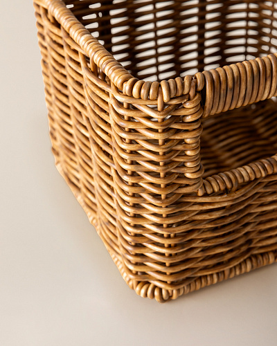 Корзинка с ручками Vendredi 14x14x11,5 см, - пластик