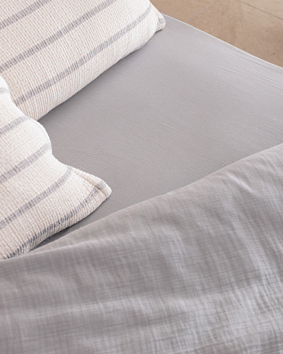 Подарочный комплект постельного белья двуспальный Marguerite 160x200 см с покрывалом, хлопок