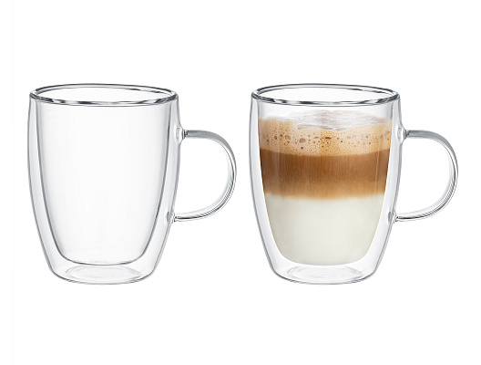 Двойная стеклянная чашка 270мл