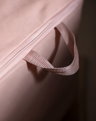 Сумка для хранения Flower 64x41x35 см. - пудровая