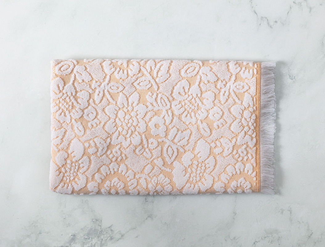 Полотенце для лица Maynard 50x70 см - желтое/ белое