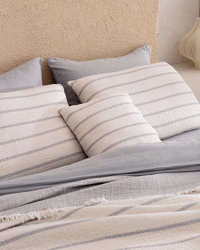 Подарочный комплект постельного белья двуспальный Marguerite 160x200 см с покрывалом, хлопок