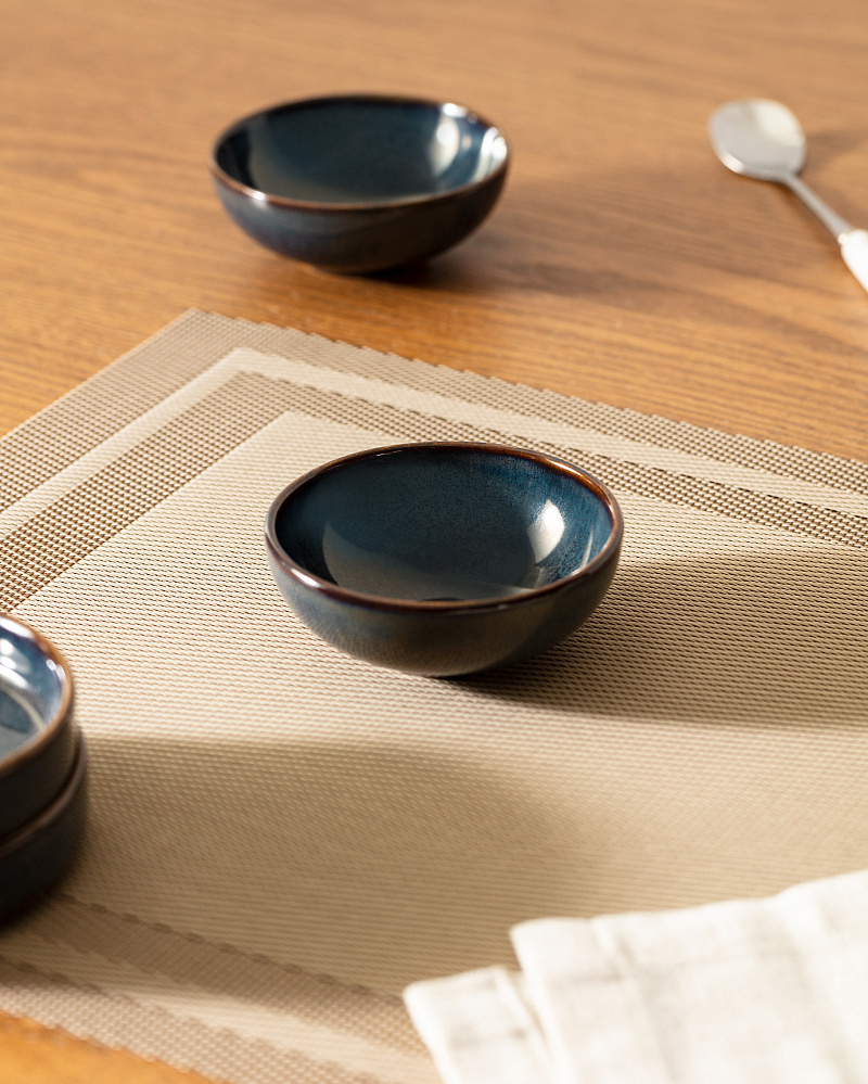 Набор блюдец Facile из 4 шт., 8 см. - индиго