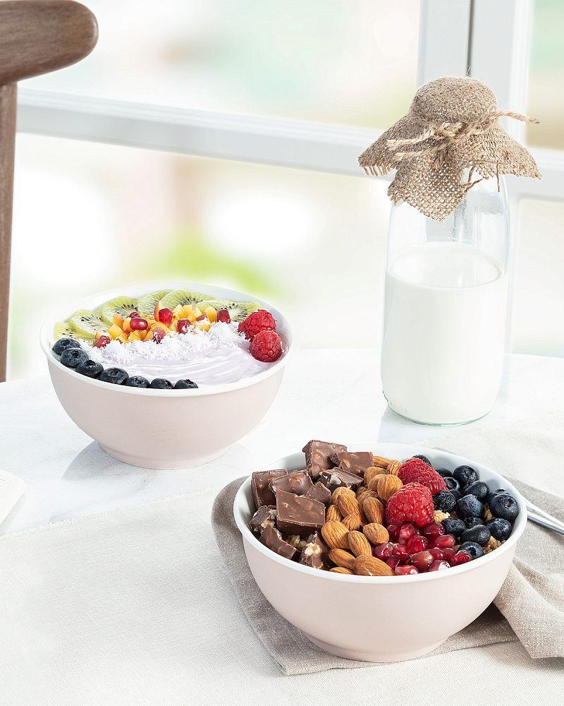 Набор мисок Grand из 2 шт., 14 см. - бежевый