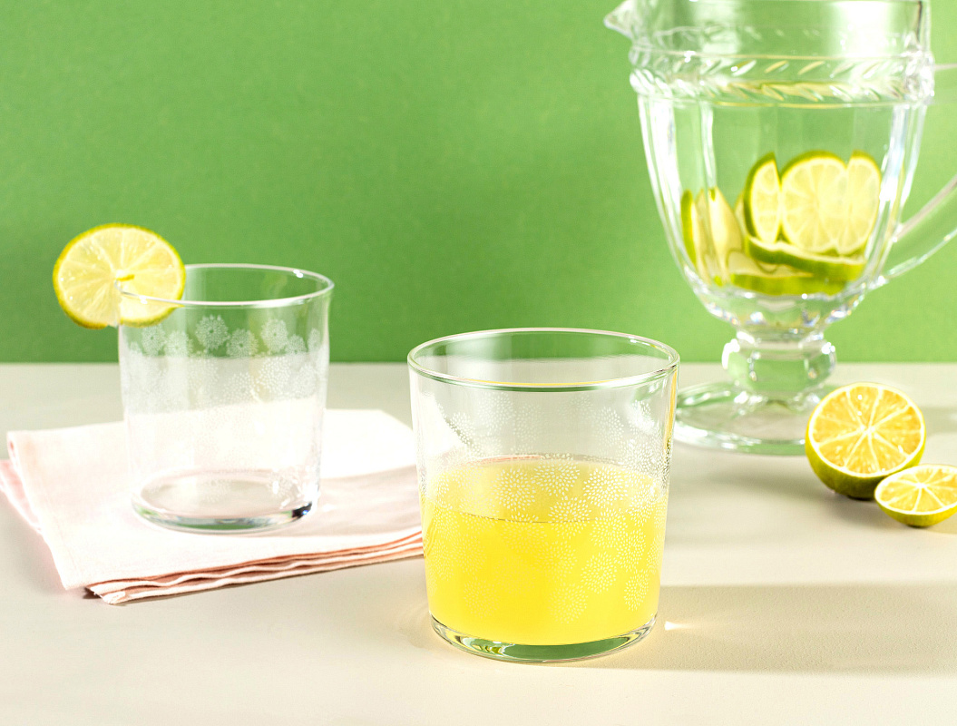 Набор стеклянных стаканов для напитков Pierretta-White из 4 шт., 380мл