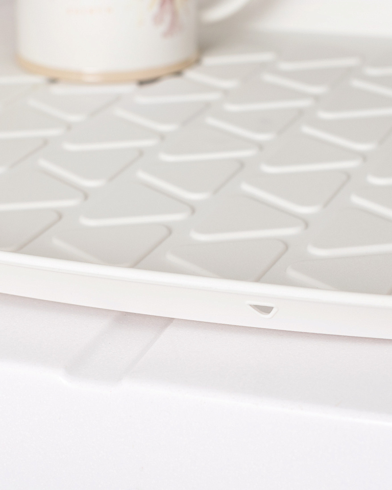 Поднос для сушки посуды Emmy 35,8x35x2,5 см. - экрю