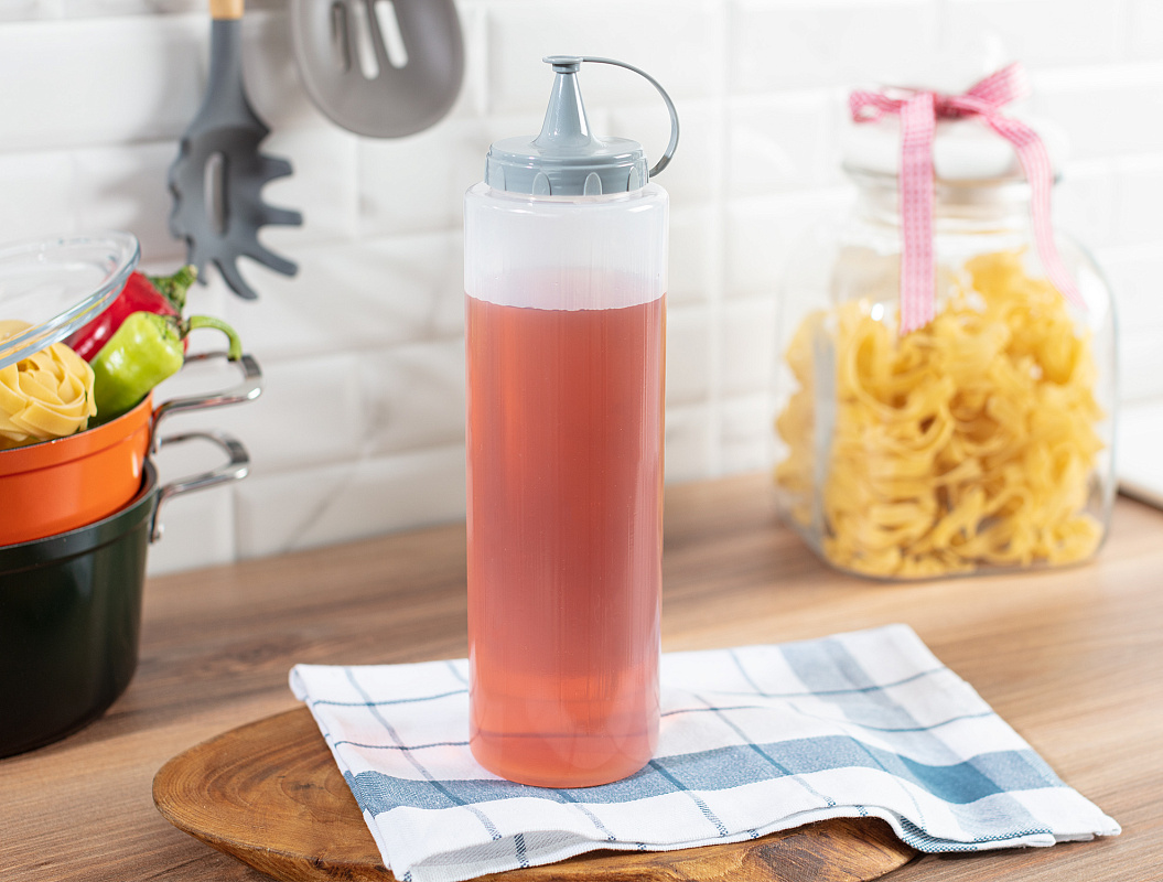 Бутылка для соуса Vernon 1000 мл. - светло-серая