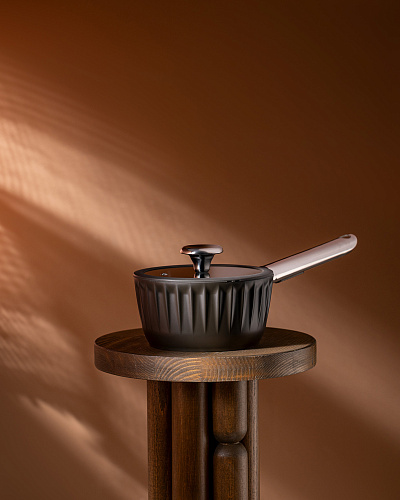 Сковорода со съемными ручками Freya с крышкой 16x8 см, - алюминий