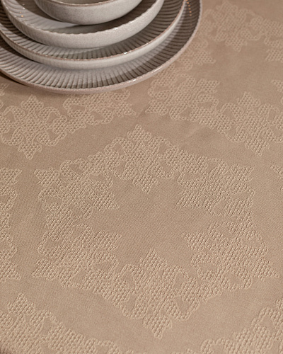 Скатерть Lavinia 160x300 см. - бежевая