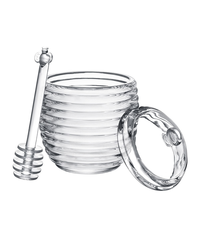 Стеклянная банка для меда Lorenzo с ложечкой 240мл