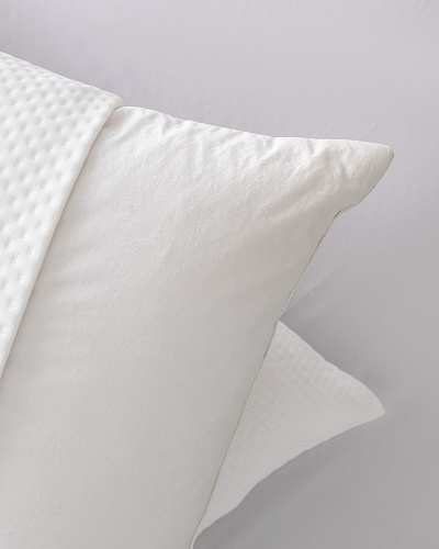 Комплект защитных чехлов для подушек Elicia из 2 шт., 50x70 см. - белый
