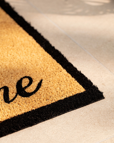 Придверный коврик Montmartre 45x75 см. - горчичный / черный