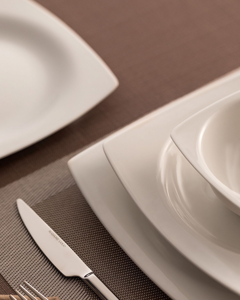 Столовый сервиз Ethan на 6 персон, из 24 предмета - белый