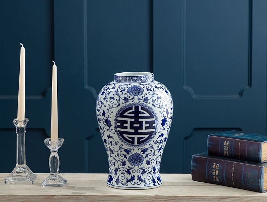 Ваза с крышкой Aubervilliers 22,5x22,5x50 см. 