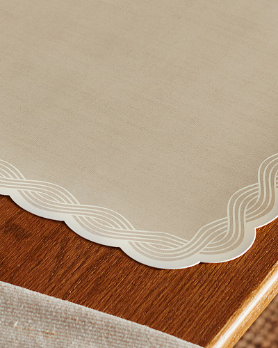 Набор сервировочных ковриков Rosalie из 4 шт., 42x29 см. - бежевый