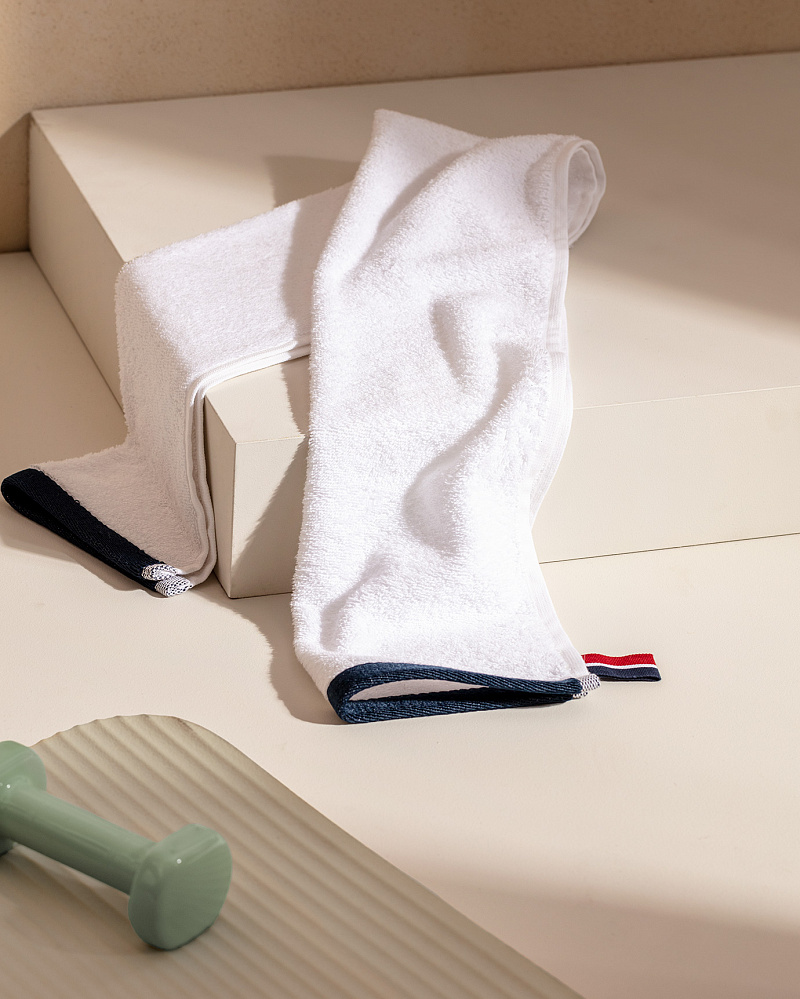 Банное полотенце Marie 30x110 см. - белое