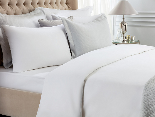 Односпальный пододеяльник Daisi Ranforce Plain Hotel Collection 160x220 см. - белый