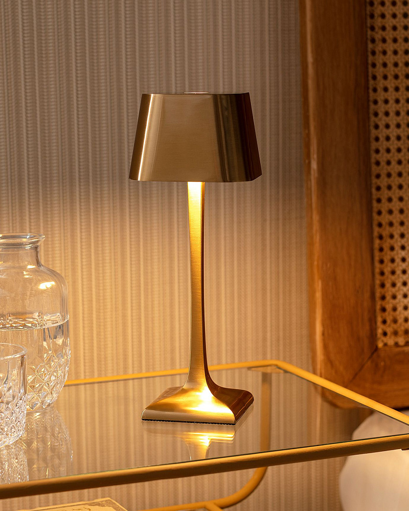 Лампа Freman Touch 10x10x26 см - золотая