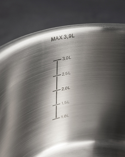 Кастрюля Raye с крышкой 20x12,5 см. - нержавеющая сталь