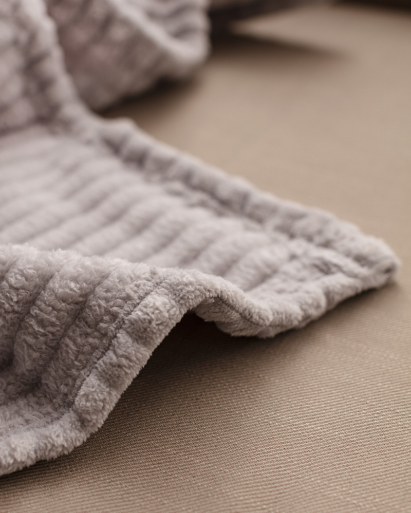 Плед Emile Welsoft 130x170 см, - серый