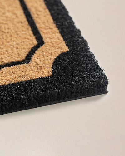 Придверный коврик Arles 45x100 см. - горчичный / черный