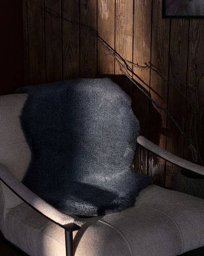 Плюшевый коврик Armend 60x90 см. - темно-серый