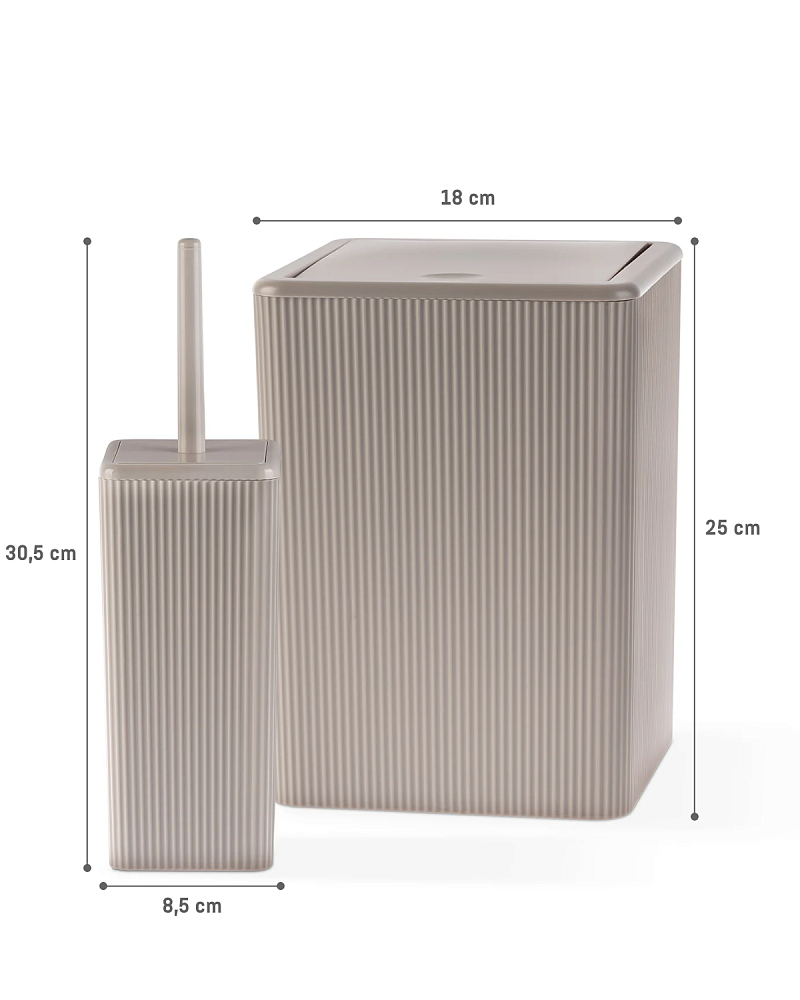 Набор для ванной комнаты Kelly из 2 предметов, - пластик