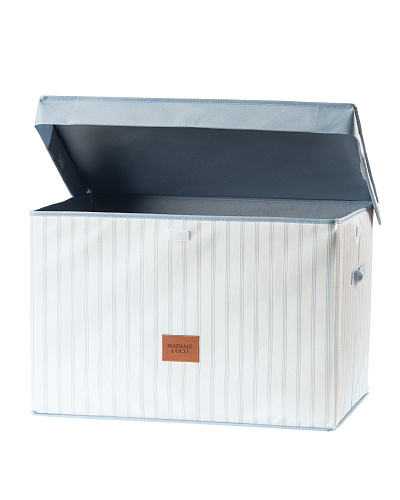 Контейнер для хранения белья Nuage 58,5x38x40 см. - белый / голубой