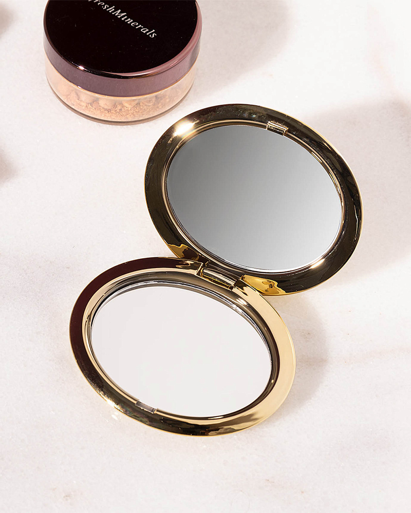 Мини-зеркало Charlotte 7,5x6,2x1,7 см. - золотистое