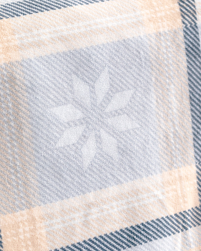 Плед Delit Welsoft с принтом 200x220 см. - голубой / бежевый