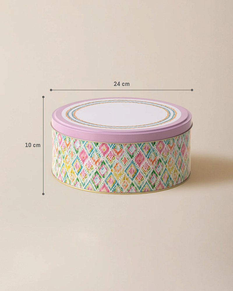 Круглая коробка Collin 24x10см. - разноцветная