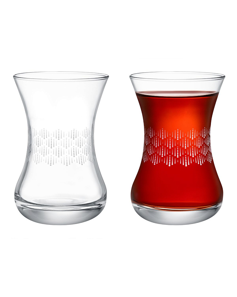 Набор стеклянных чашек Lavem-Soft Rain из 6 шт., 155 мл