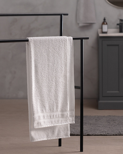 Банное полотенце Ryella Armure Hotel Collection 80x150 см. - белое