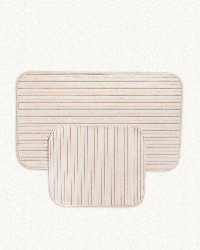 Набор ковриков для ванной Mathilda из 2 шт., 60x100+50x60 см. - светло-бежевый