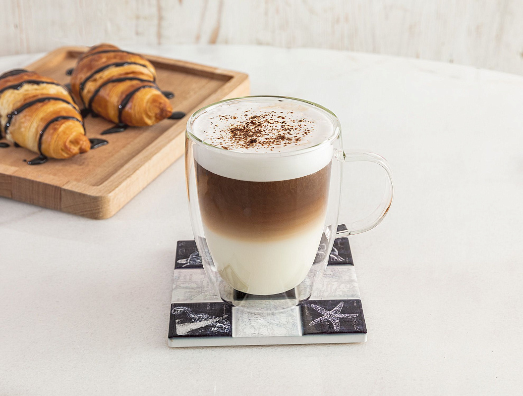 Двойная стеклянная чашка 270мл